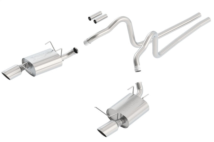 S-Type Cat-Back Exhaust System <br> 11-14 Ford Mustang 3.7L V6