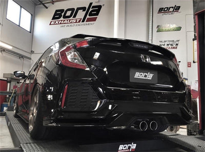 S-Type Cat-Back Exhaust System <br> 17-20 Honda Civic Sport Touring 1.5L Hatchback