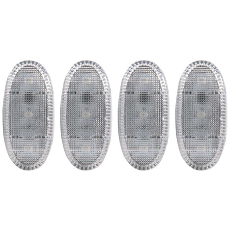 Clear LED Fender Light Kit 2pc Amber 2pc Red<br> 11-16 Ford F-350, F-450
