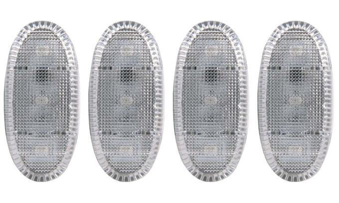 Clear LED Fender Light Kit 2pc Amber 2pc Red<br> 11-16 Ford F-350, F-450