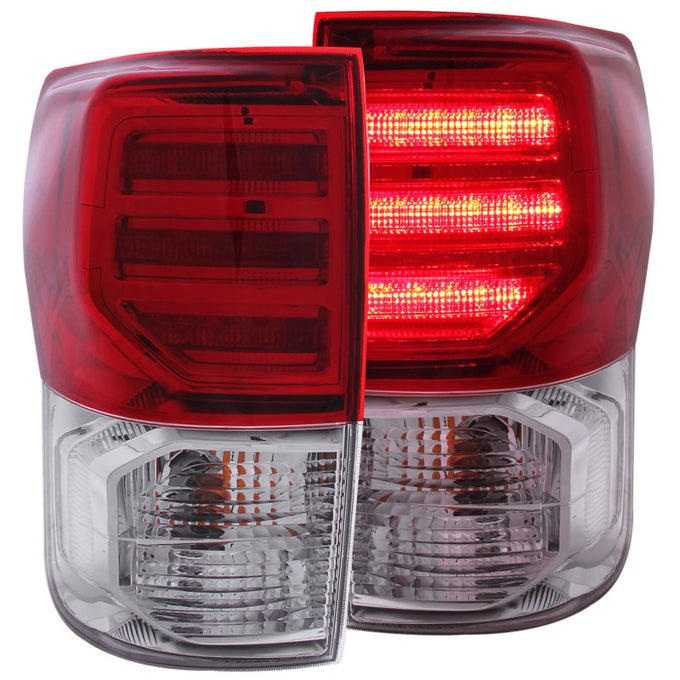 Red/Clear G2 LED Taillights <br> 07-13 Toyota Tundra