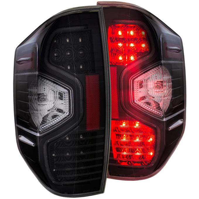 Black LED Taillights <br> 14-15 Toyota Tundra