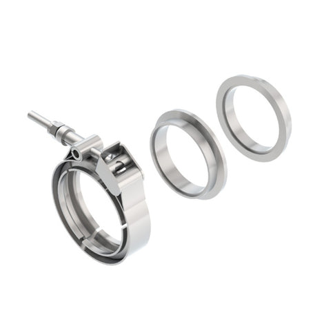 2.25 in. Stainless Steel 3pc V-Band Clamp <br> Universal Fit