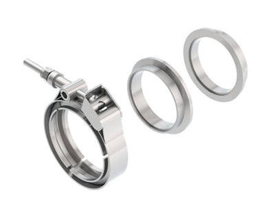 2.25 in. Stainless Steel 3pc V-Band Clamp <br> Universal Fit
