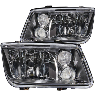 Black Crystal Headlights w/o Bulbs <br>99-05 Volkswagen Jetta