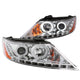 Chrome Projector Headlights w/RX Halo <br>11-13 Kia Sorento