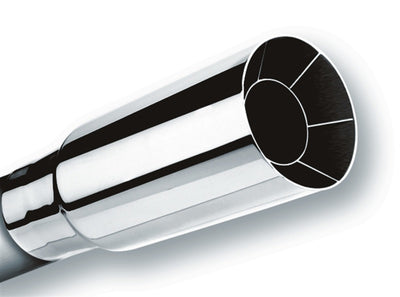 Polished Tip Single Round Intercooled <br> Universal Fit