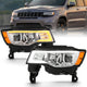 Chrome Plank Style LED Switchback Projector Headlight<br> 17-18 Jeep Grand Cherokee