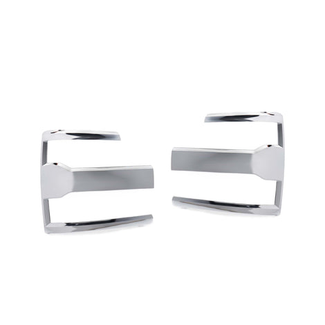 XB Headlight Trim Bezels (Pair/Chrome) <br>15-19 Chevrolet Silverado 2/3500 HD