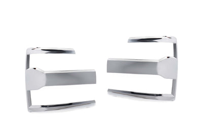 XB Headlight Trim Bezels (Pair/Chrome) <br>15-19 Chevrolet Silverado 2/3500 HD