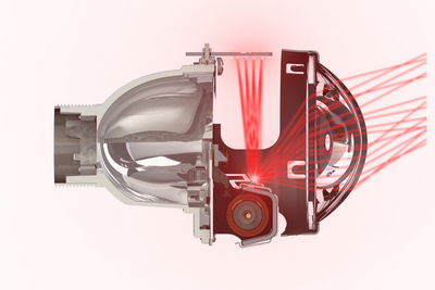 LED Demon Eye Profile Multipleye Reflector <br> Only Fit Morimoto Mini D2S: 4.0 and 5.0