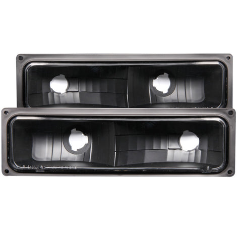 Black Parking Lights <br> 88-98 Chevy GMC C/K/R/V1500 2500 3500 Suburban