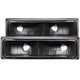 Black Parking Lights <br> 88-98 Chevy GMC C/K/R/V1500 2500 3500 Suburban