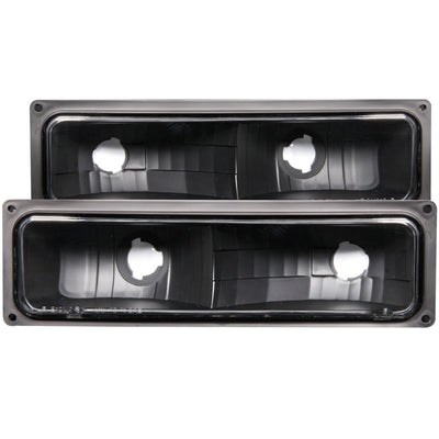 Black Parking Lights <br> 88-98 Chevy GMC C/K/R/V1500 2500 3500 Suburban