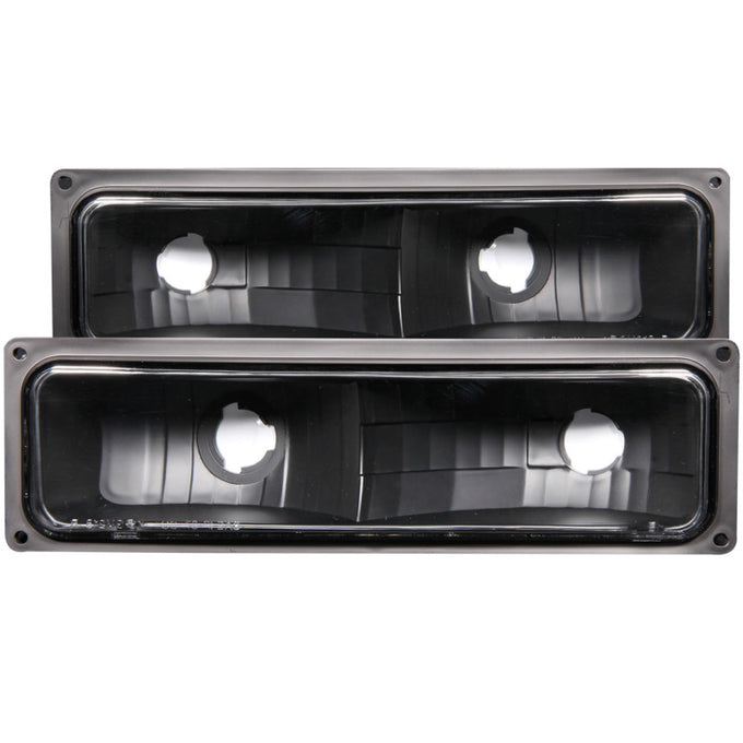 Black Parking Lights <br> 88-98 Chevy GMC C/K/R/V1500 2500 3500 Suburban