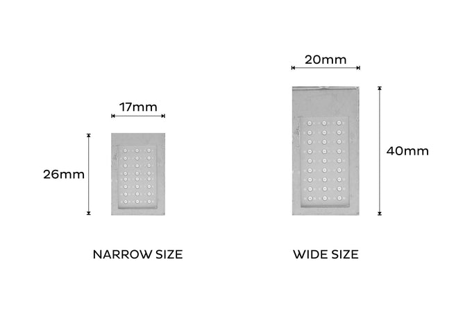 LED Bulb Panel <br> Universal, Wide / Blue, 44mm