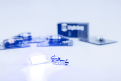 LED Bulb Panel <br> Universal, Wide / Blue, 44mm