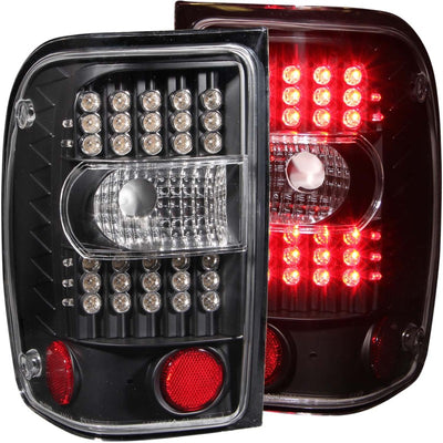 Black LED Taillights <br> 01-11 Ford Ranger