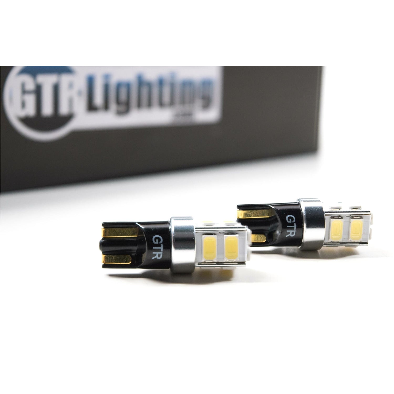 10-Chip Canbus LED Bulbs <br> T10/194,Universal,Amber