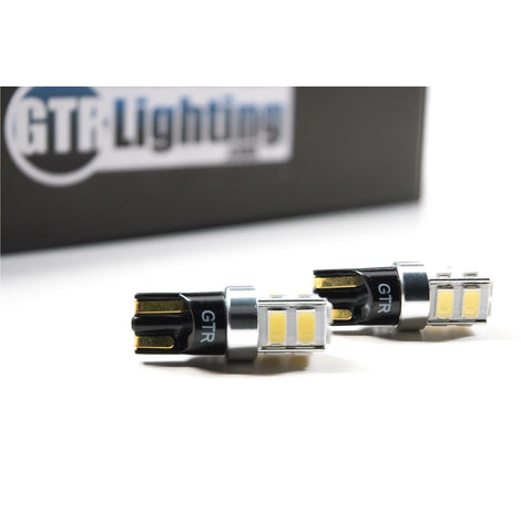 10-Chip Canbus LED Bulbs <br> T10/194,Universal,Amber