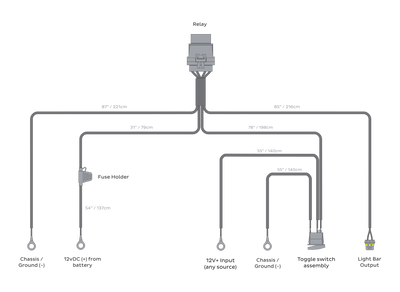 HD Relay Light Bar <br>Universal