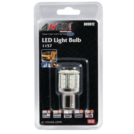 LED Bulbs 1157 Red-28 LEDs 1 3/4in Tall<br> Universal