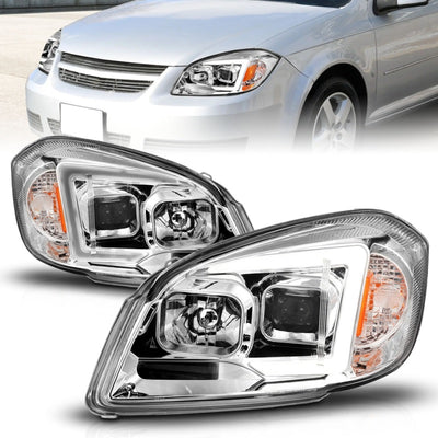 Black Housing LED Projector Headlights <br> 05-10 Chevy Cobalt/07-10 Pontiac G5
