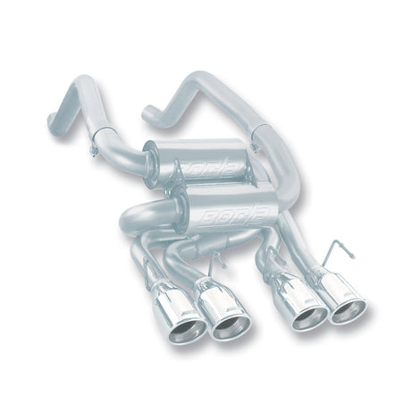 S-Type Axle-Back Exhaust System <br> 06-07 Chevy Corvette Base 6L V8
