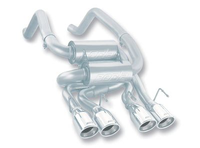 S-Type Axle-Back Exhaust System <br> 06-07 Chevy Corvette Base 6L V8
