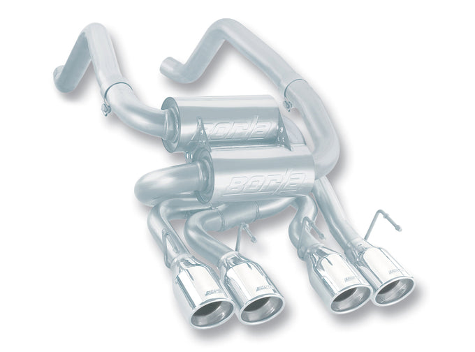 S-Type Axle-Back Exhaust System <br> 06-07 Chevy Corvette Base 6L V8