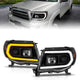 Black Housing Switchback Projector Headlights <br> 05-11 Tacoma