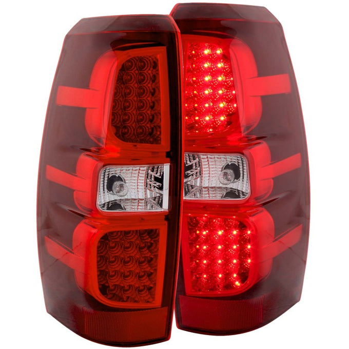Red/Clear LED Taillights <br> 07-13 Chevy Avalanche