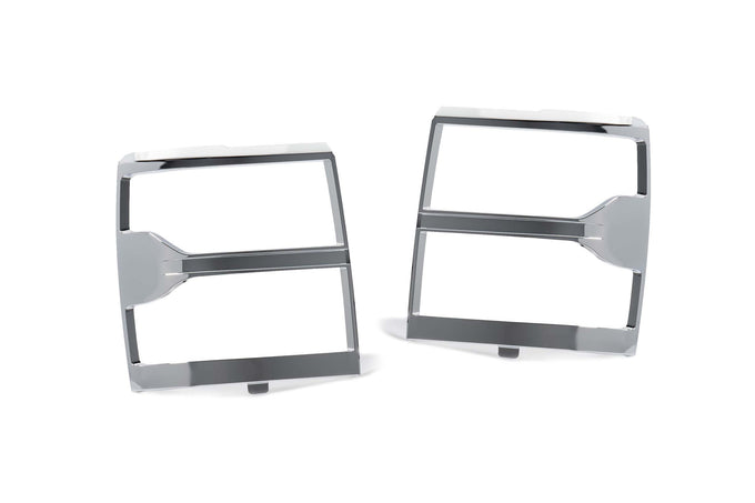 XB Headlight Trim Bezels (Pair/Chrome) <br>14-15 Chevrolet Silverado 1500