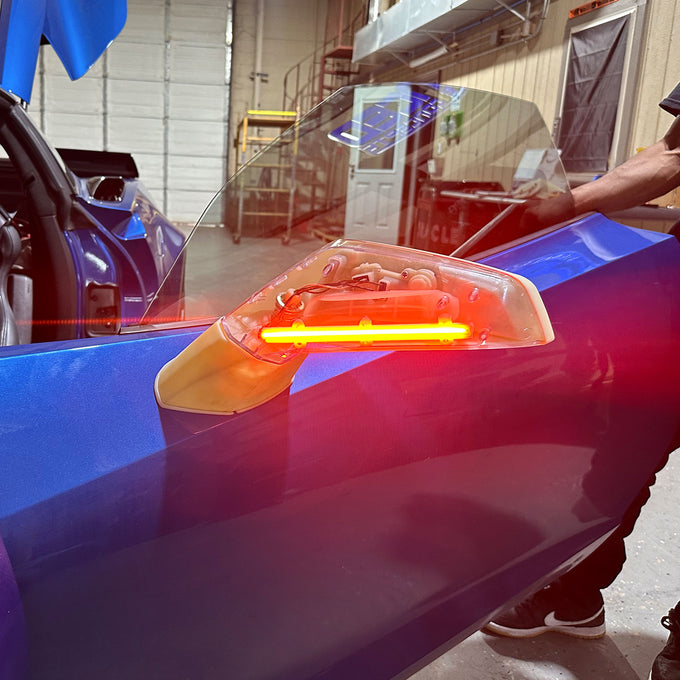 LED Concept Side Mirrors (No Paint) <br> 14-19 Chevy Corvette C7