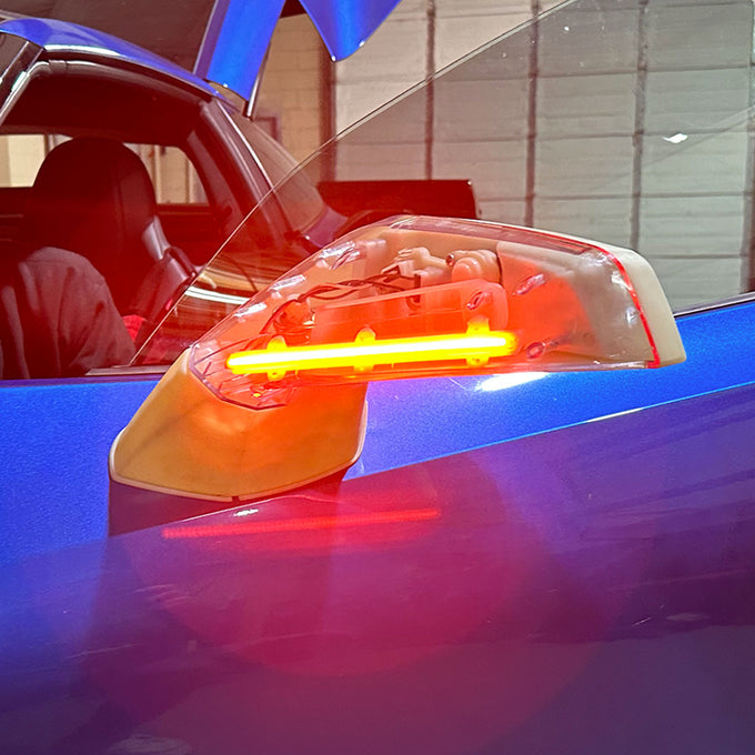 LED Concept Side Mirrors (No Paint) <br> 14-19 Chevy Corvette C7
