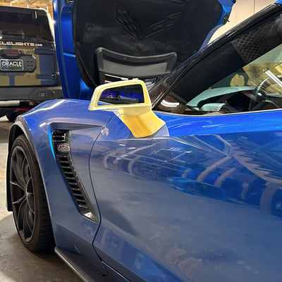 LED Concept Side Mirrors (No Paint) <br> 14-19 Chevy Corvette C7