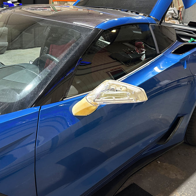 LED Concept Side Mirrors (No Paint) <br> 14-19 Chevy Corvette C7