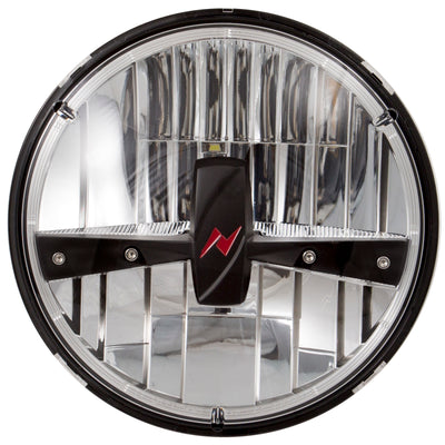 Black 7in Round LED Headlights <br> Universal