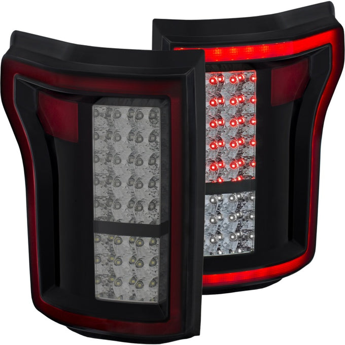 Red/Smoke LED Taillights <br> 15-16 Ford F-150