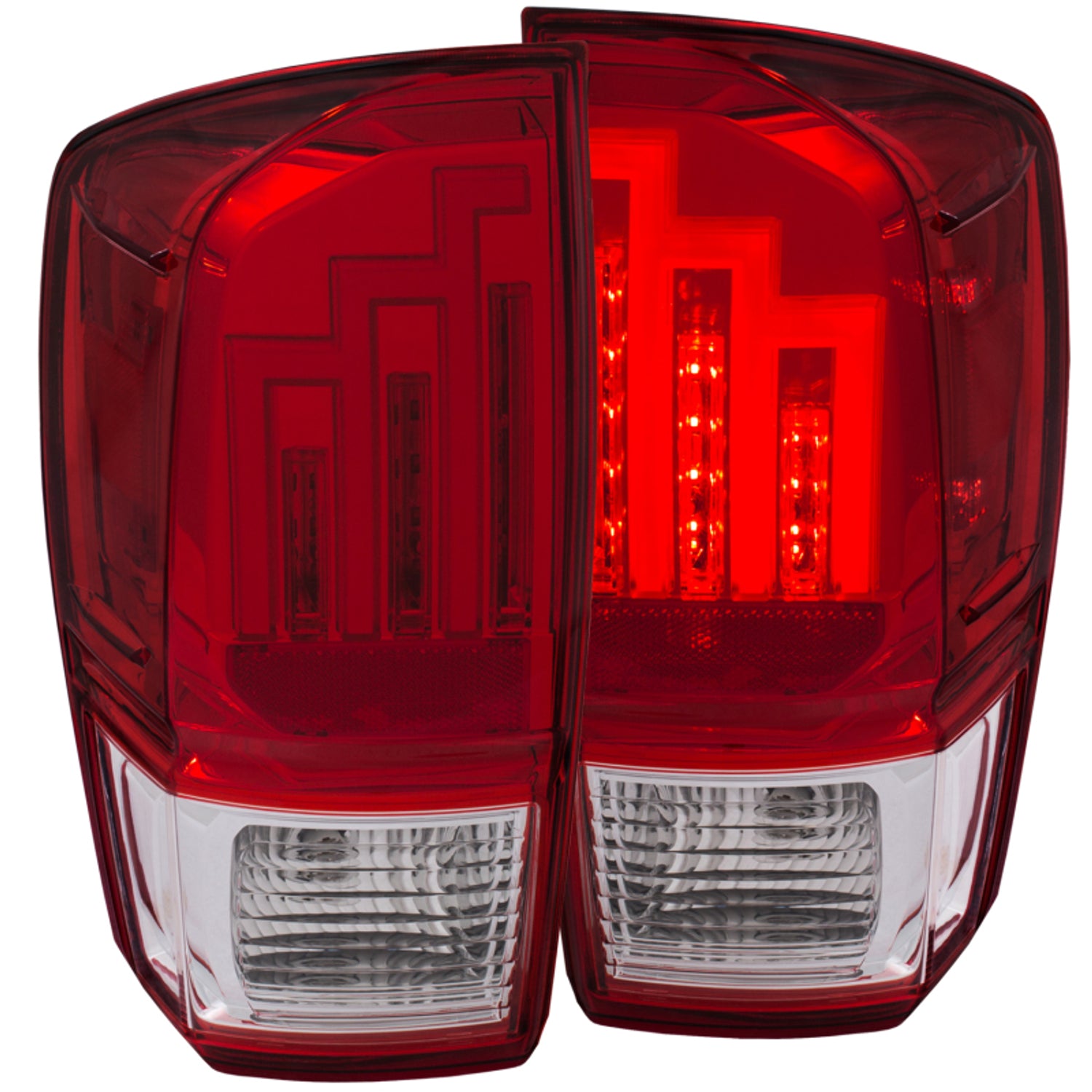 Red/Clear LED Taillights <br> 16-17 Toyota Tacoma
