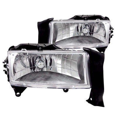 Chrome Crystal Headlights <br> 97-04 Dodge Dakota