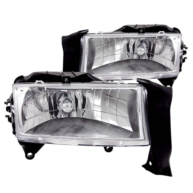 Chrome Crystal Headlights <br> 97-04 Dodge Dakota
