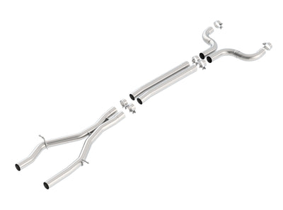 X-Pipe With Mid-Pipes Connection Pipes <br> 16-23 Chevy Camaro SS 6.2L V8 Coupe