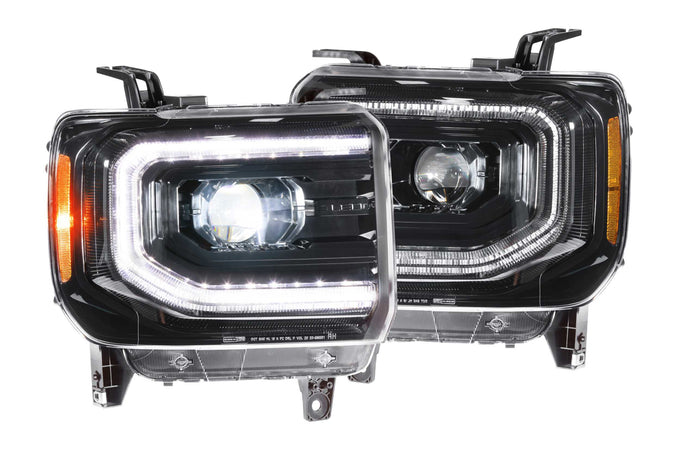 XB LED Headlights (Pair/ASM) <br>14-18 GMC Sierra 1500