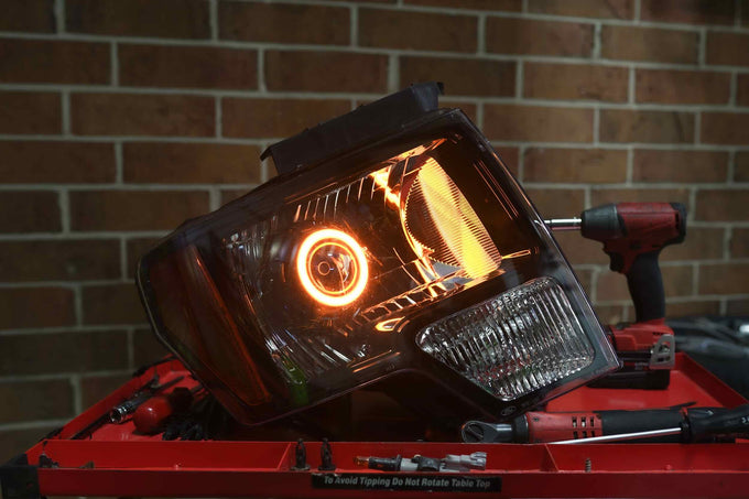 Smoke Rings: 100mm (Pivot/Set) <br> Only Fit LED Halos: 100mm Pivot, Halo 6mm wide