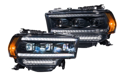 XB LED Headlights (Pair/ASM) <br>19-24 Dodge Ram HD