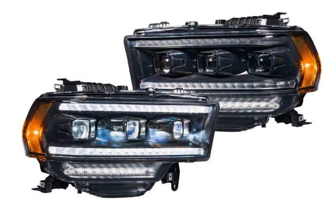 XB LED Headlights (Pair/ASM) <br>19-24 Dodge Ram HD