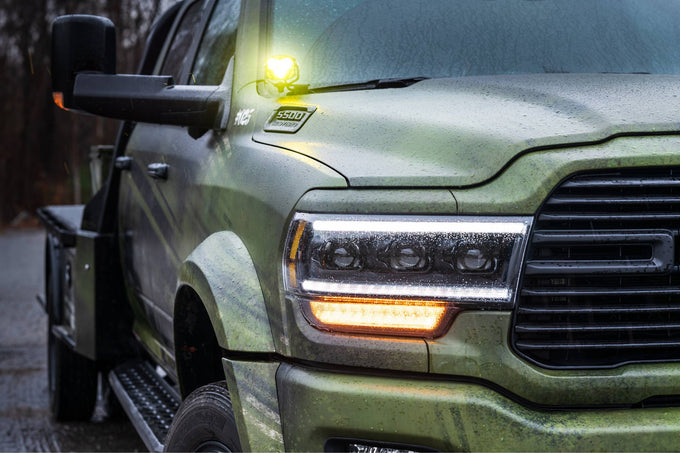 XB LED Headlights (Pair/ASM) <br>19-24 Dodge Ram HD