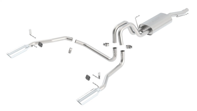 Touring Cat-Back Exhaust System <br> 04-08 Ford F-150 4.6L V8 5.4L V8