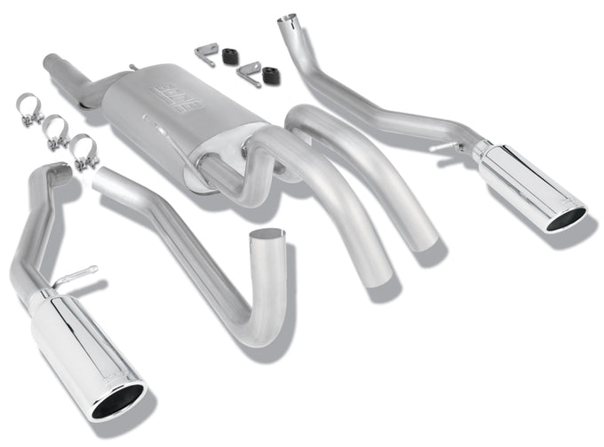 Touring Cat-Back Exhaust System <br> 09-10 Ford F-150 5.4L V8